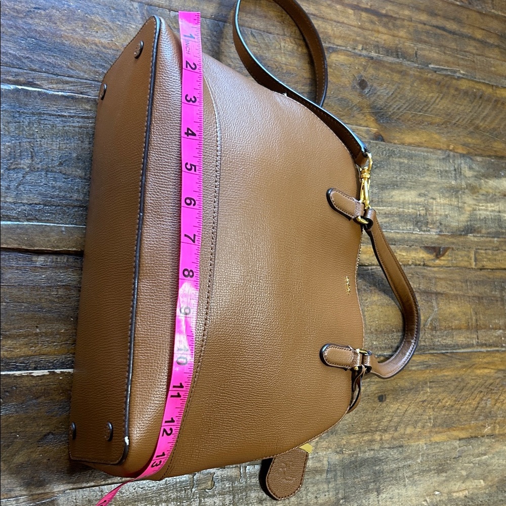 Ralph Lauren Tan Leather Shoulder Bag - Picture 12 of 14